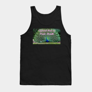 Gay Pride Month official bird peacock Tank Top